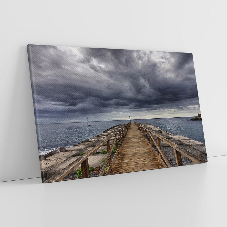 Obraz na płótnie 70x50 - Burzowe emocje - sztorm, morze