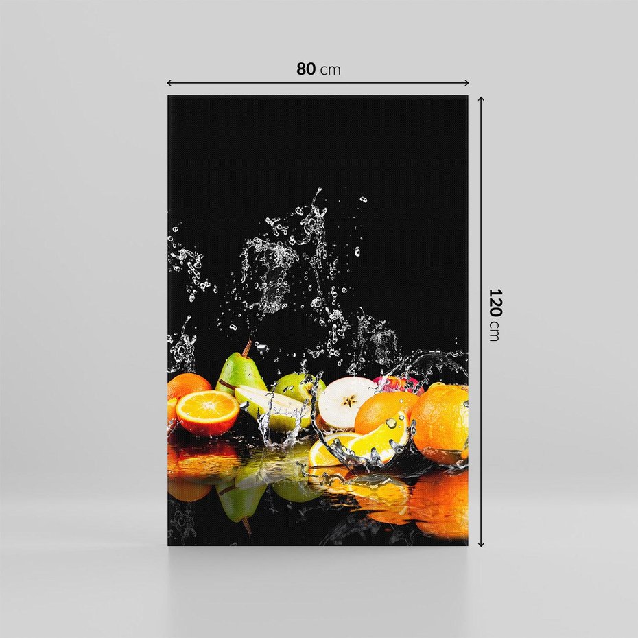 Obraz na płótnie 80x120 - Owoce w Restauracji - owoce, kuchnia