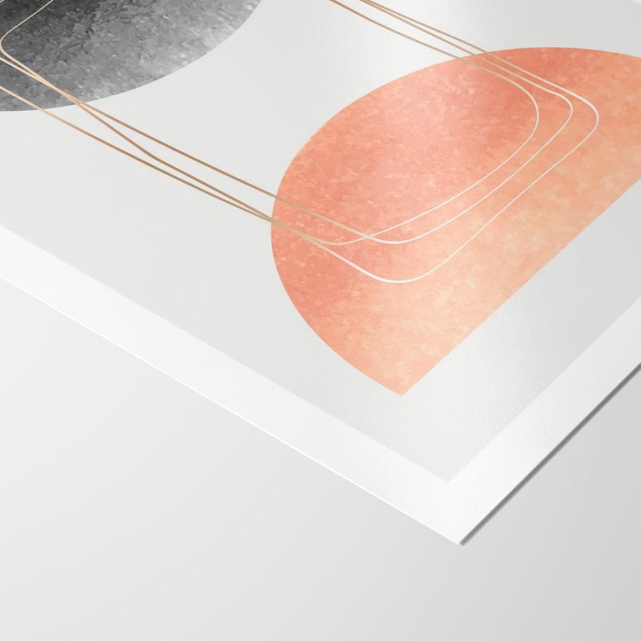 Plakat bez ramy 21x30 - Sztuka Abstrakcji - minimalistyczny boho obraz, abstrakcyjny