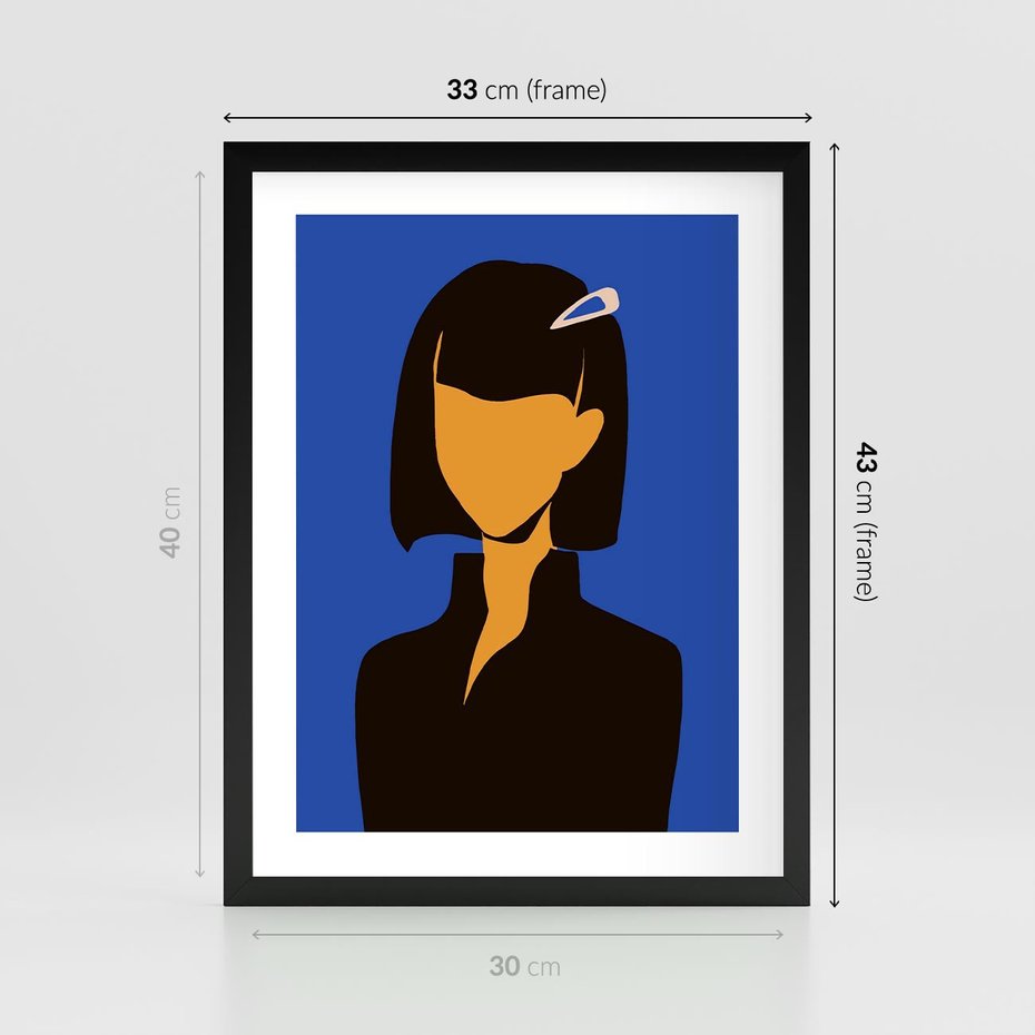 Plakat w ramie 30x40 - Energetyczne Zestawienie - sztuka nowoczesna, plakat - rama czarna