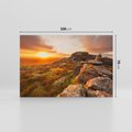 Obraz na płótnie 100x70 - Skały oplątane słońcem - skały, słońce