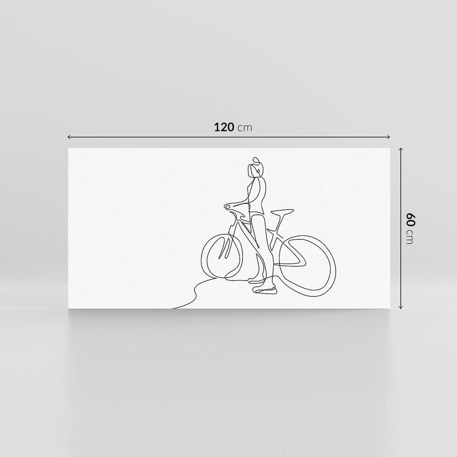 Obraz na płótnie 120x60 - Minimalistyczna Przejażdżka - szkic, minimalizm