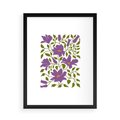 Plakat w ramie 50x70 - Rozmyte Granice - kwiaty, kompozycja - rama czarna