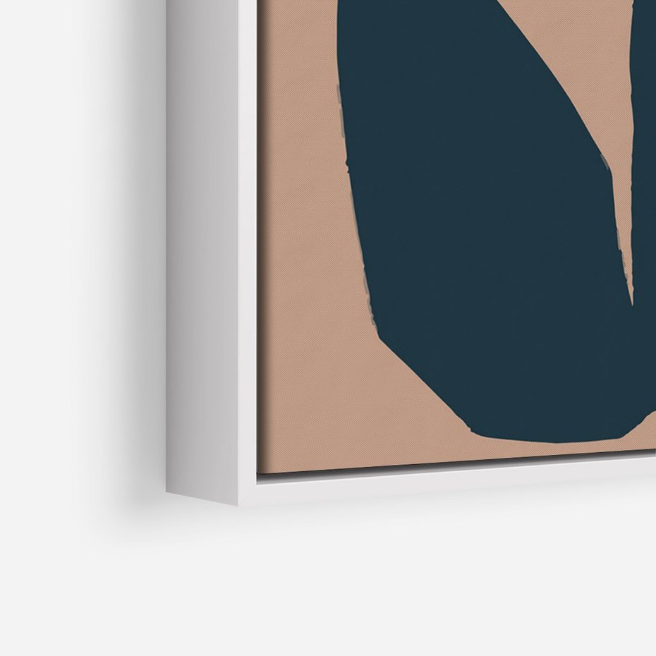 Obraz w ramie 70x100 - Refleksje Boho Przyrody - abstrakcyjny obraz, plakat - rama biała