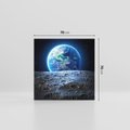 Obraz na płótnie 70x70 - Mistrzowskie spojrzenie na Ziemię - ziemia, kosmos