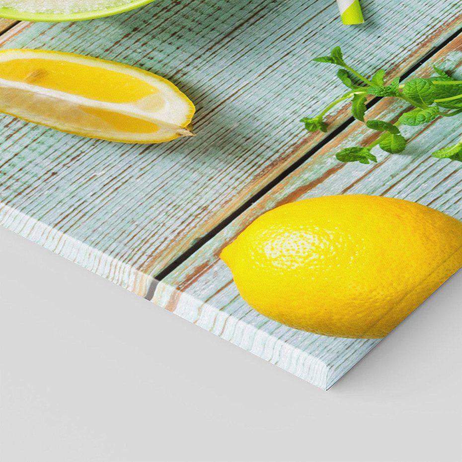 Obraz na płótnie 100x50 - Cytrynowe Orzeźwienie - cytryny, lemoniada