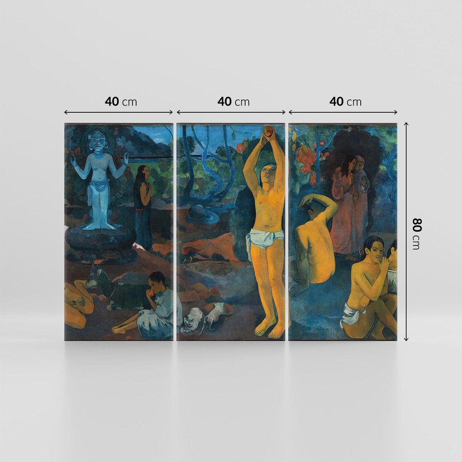 Obraz na płótnie 120x80 - Skąd przyszliśmy? Kim jesteśmy? Dokąd idziemy? - Reprodukcja - reprodukcja, obraz na płótnie