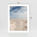 Plakat bez ramy 30x40 - Ścieżka na plaży - plaża, ścieżka