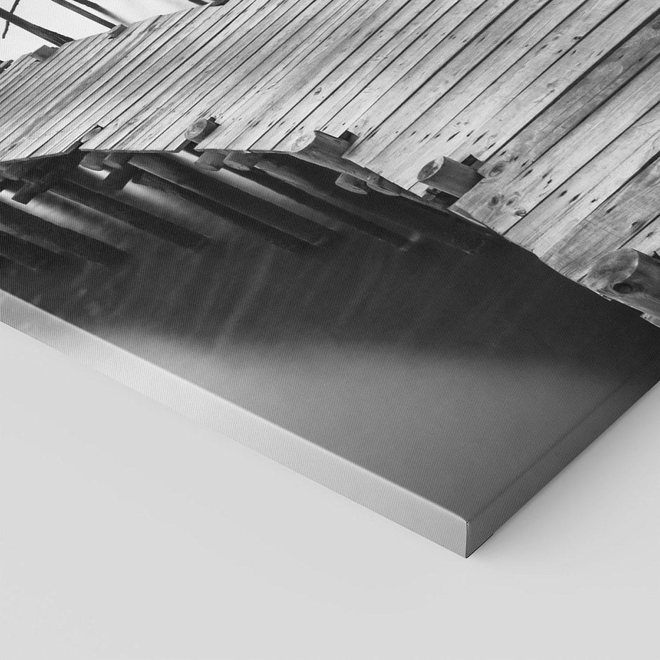 Obraz na płótnie 70x100 - Spokój natury - jezioro, molo