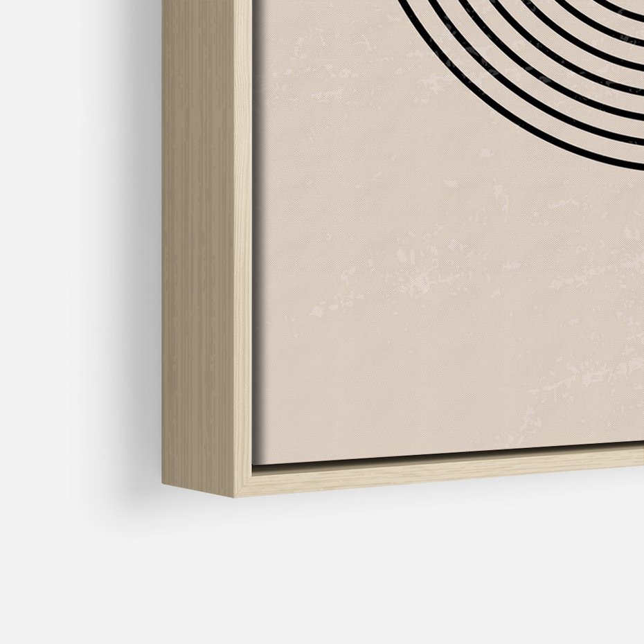Obraz w ramie 70x100 - Puls Abstrakcji - abstrakcyjne linie, geometria - rama drewno