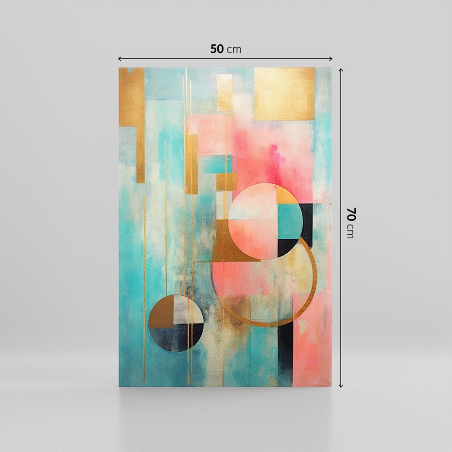 Obraz na płótnie 50x70 - Abstrakcyjny Bałagan - abstrakcja, obraz olejny