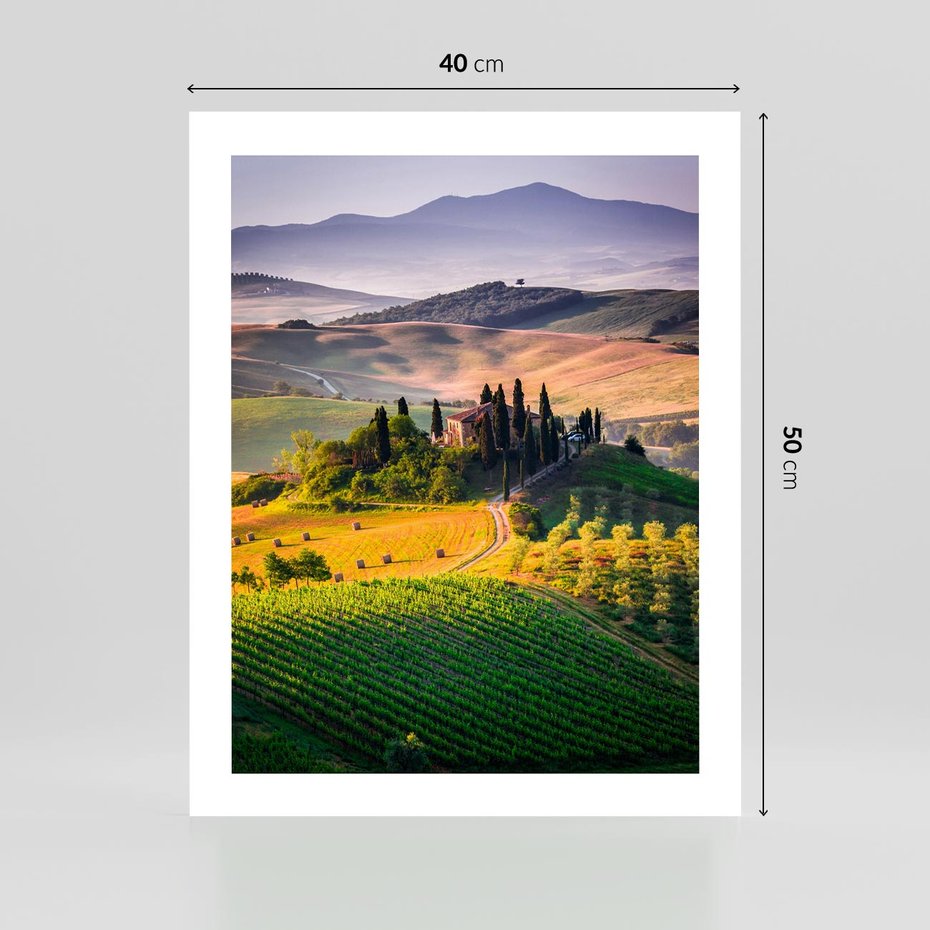 Plakat bez ramy 40x50 - Pejzaż w perspektywie - pejzaż, perspektywa