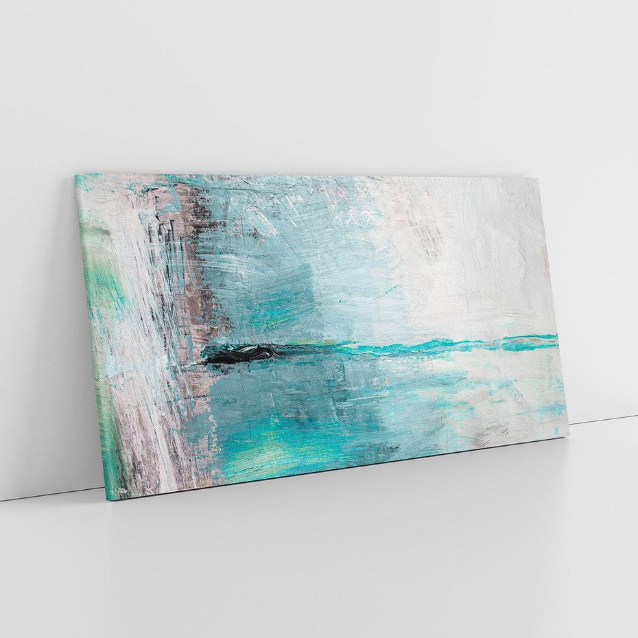 Obraz na płótnie 120x60 - Odbicie utraconych barw - abstrakcja, niepokój