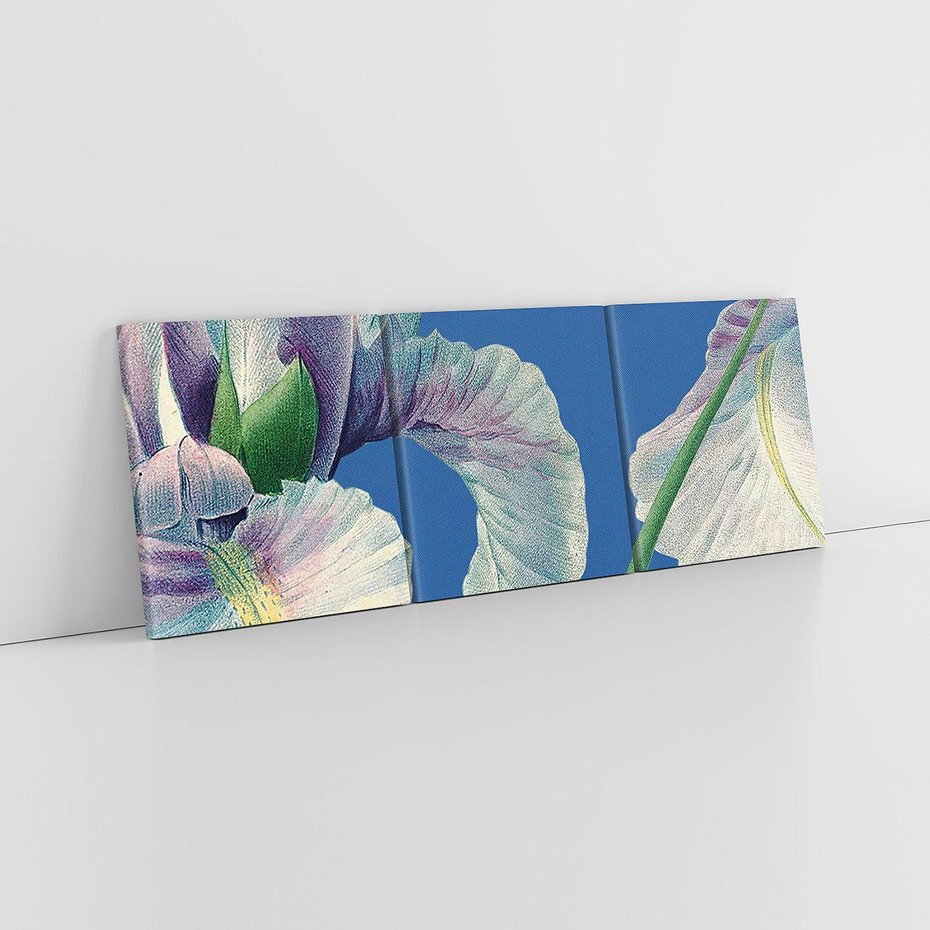 Obraz na płótnie 150x50 - Rapsodia malarskich gestów - wielkie kwiaty, zbliżenie