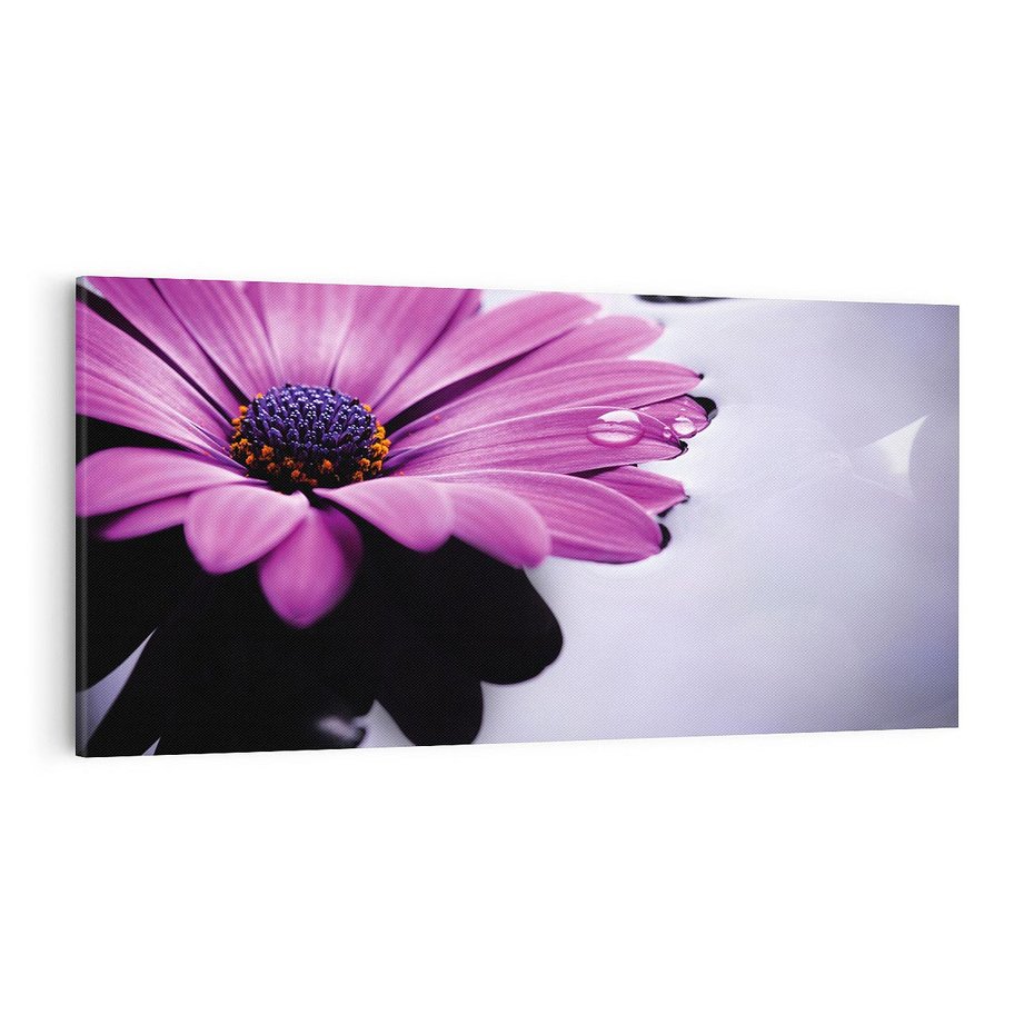 Obraz na płótnie 100x50 - kwiatowa harmonia - kwiat, SPA