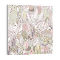 Obraz na płótnie 50x50 - Pejzaże zatajonej duszy - połączenie tekstur, roślinne motywy