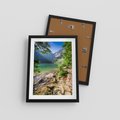 Plakat w ramie 30x40 - Mistyczna Przyroda - góry, jezioro - rama czarna