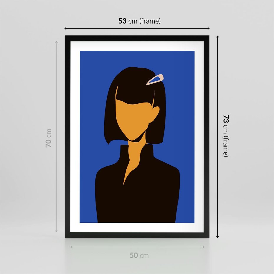 Plakat w ramie 50x70 - Energetyczne Zestawienie - sztuka nowoczesna, plakat - rama czarna