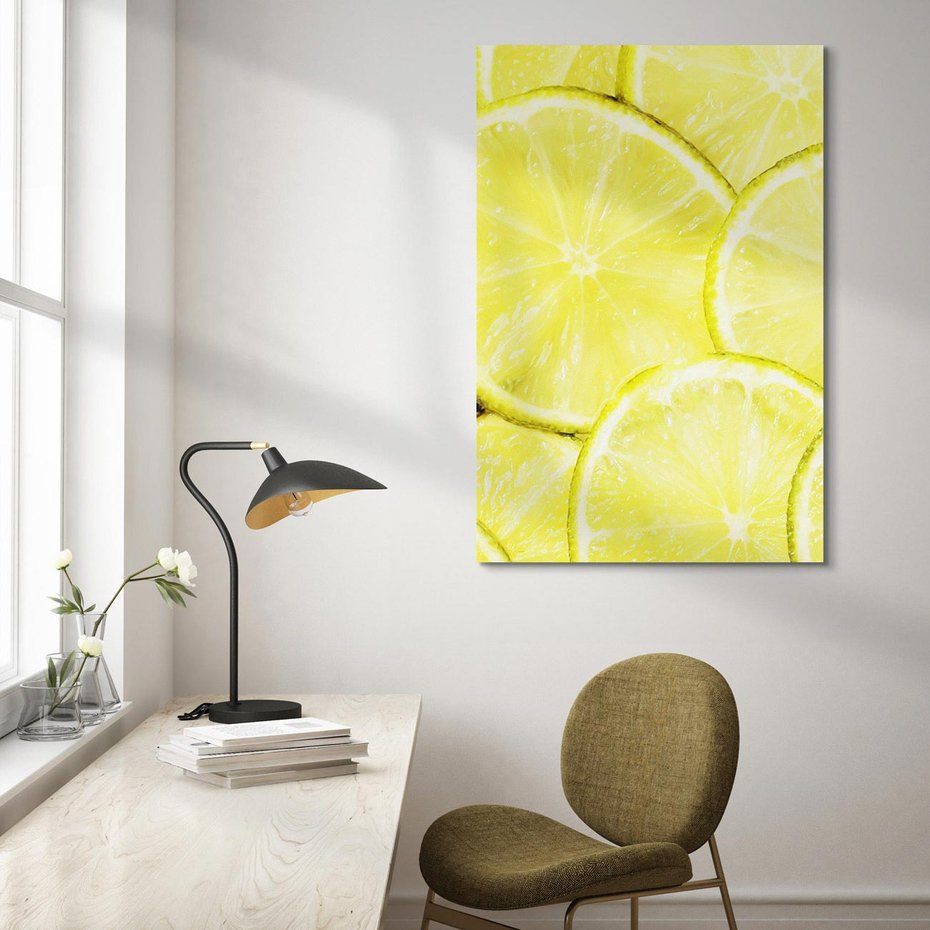 Obraz na płótnie 70x100 - Cytryny, Limonki - Owocowa Świeżość - cytryny, limonki