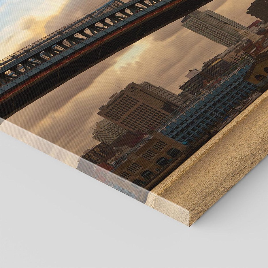 Obraz na płótnie 120x80 - Most w amerykańskim stylu - Philadelphia, most