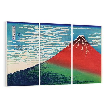 Obraz na płótnie 120x80 - "Fine Wind, Clear Morning" Katsushiki Hokusai - Reprodukcja - reprodukcja, obraz na płótnie