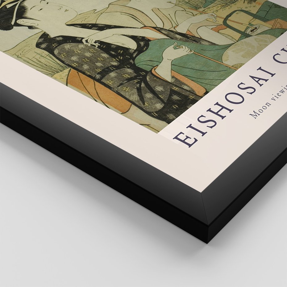 Zestaw obrazy w ramie 30x40 galeria - Japonia, sztuka, Choki, orient - rama czarna