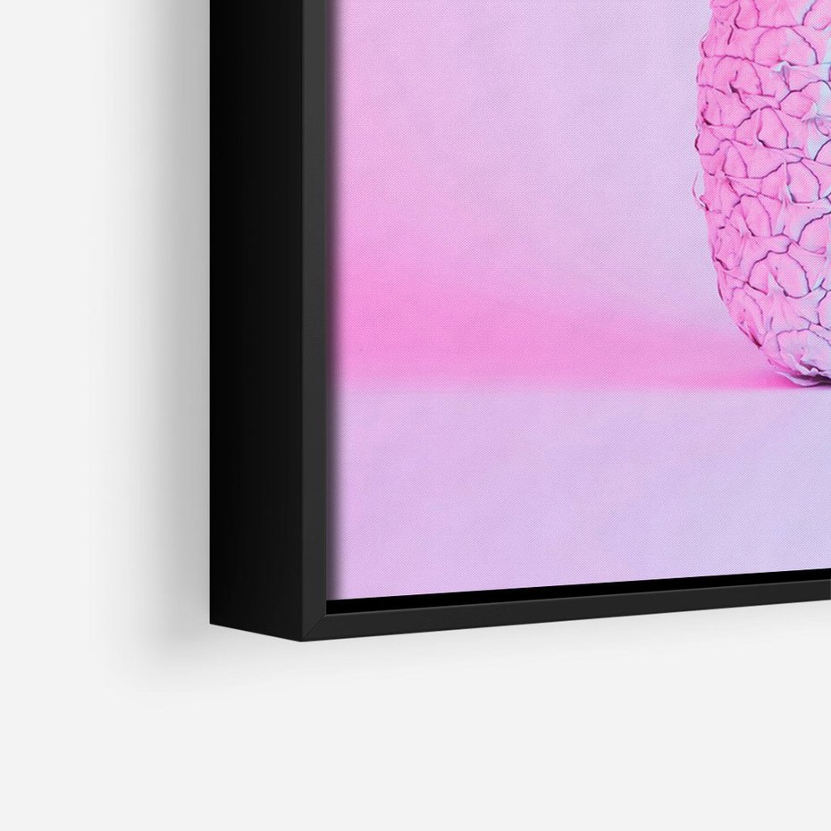 Obraz w ramie 70x100 - Ananas Abstrakcja - ananas, abstrakcja - rama czarna