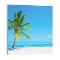 Obraz na płótnie 80x80 - Rajska Plaża na Karaibach - Karaiby, plaża