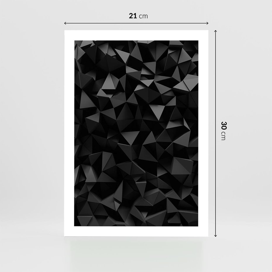 Plakat bez ramy 21x30 - Geometryczna nowoczesność - geometryczne, nowoczesne