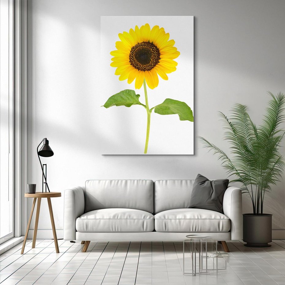 Obraz na płótnie 50x70 - Słoneczniki - Kwiaty Radości - słonecznik, kwiat