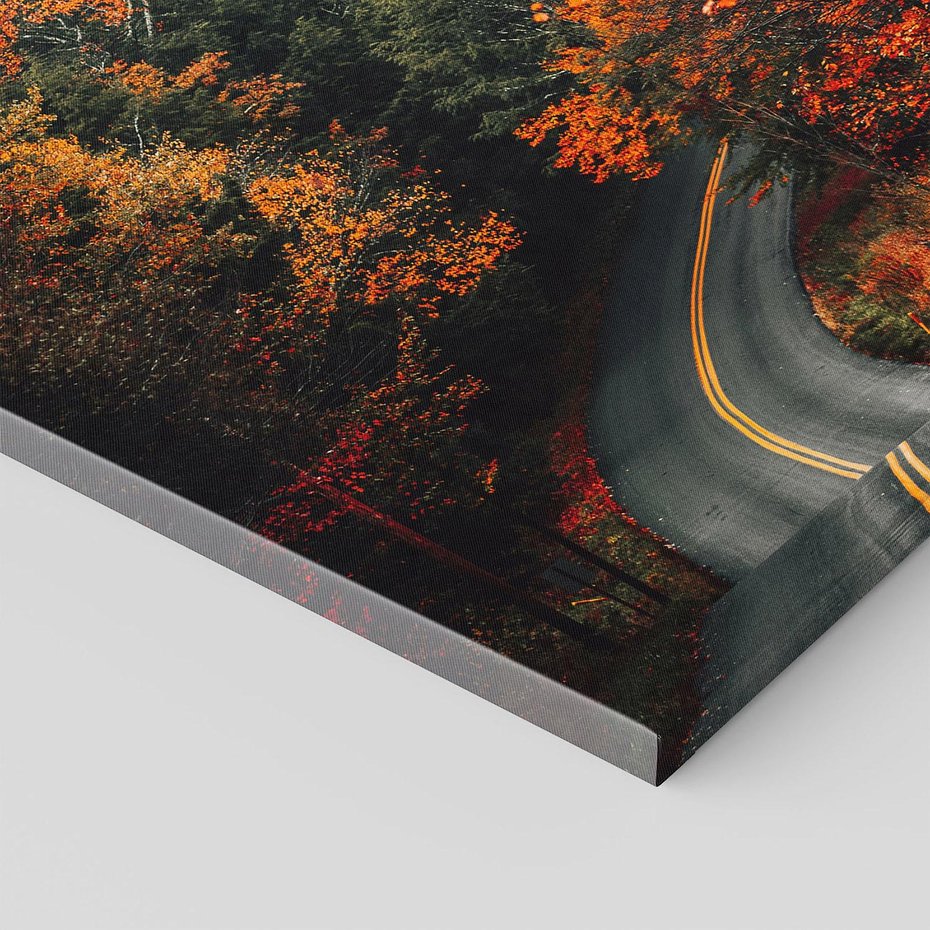 Obraz na płótnie 40x40 - Jesienne Podróżowanie - fotografia, jesień