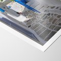 Plakat bez ramy 30x40 - Uroki Santorini: Perspektywiczna Uliczka - uliczka, perspektywa