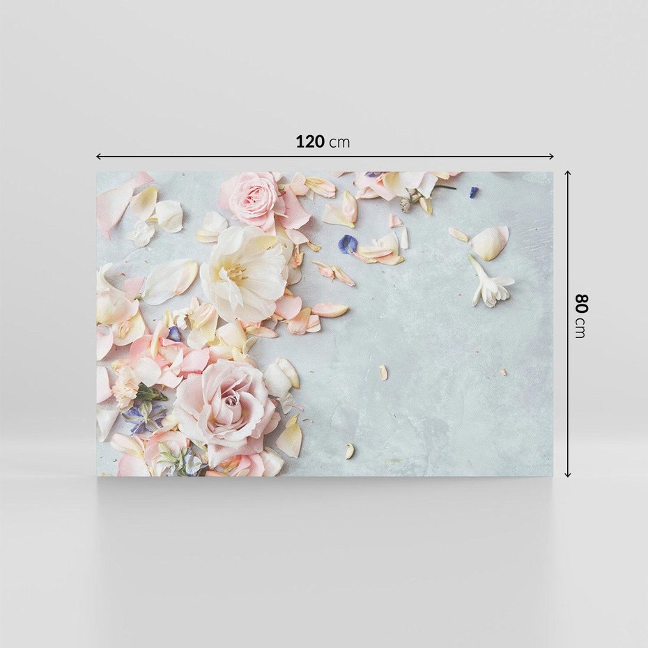 Obraz na płótnie 120x80 - Róże: kwiatowy urok - róże, kwiaty