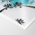 Plakat bez ramy 21x30 - Palmy w Gorącym Niebie - palmy, ujęcie z dołu