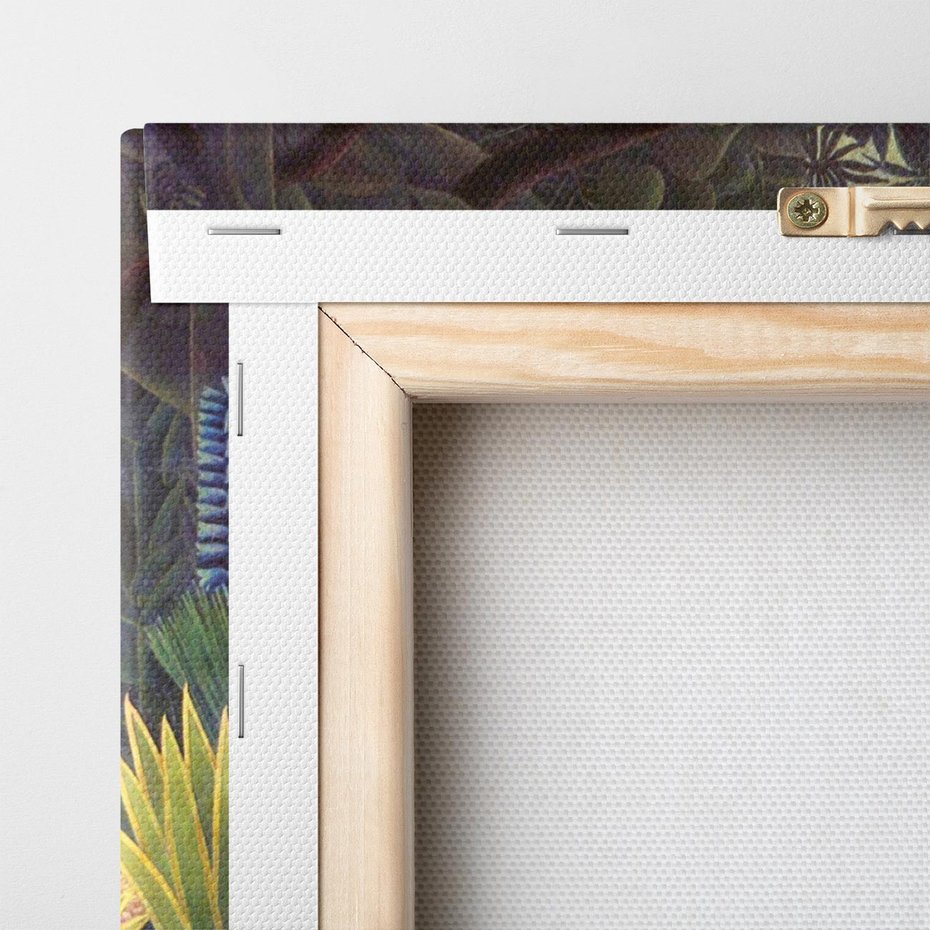 Obraz na płótnie 70x70 - "The Snake Charmer" (1907) Henriego Rousseau - Reprodukcja - reprodukcja, obraz na płótnie