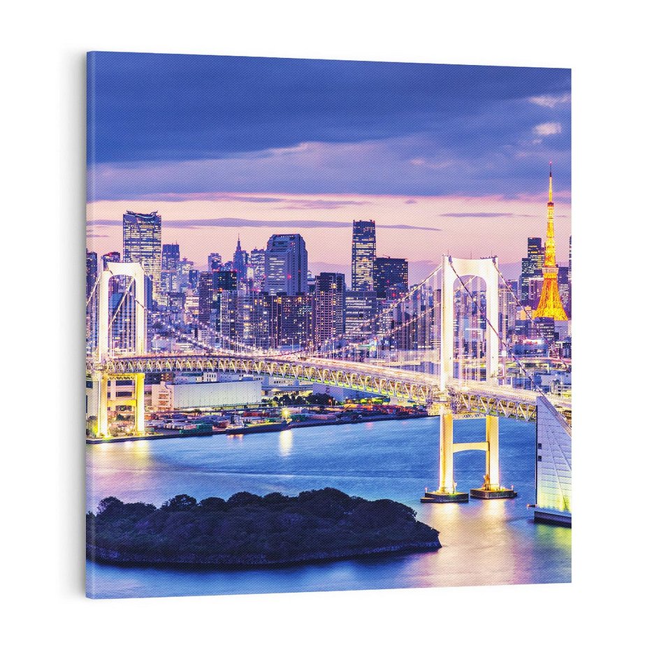 Obraz na płótnie 70x70 - Tokio - pulsujące serce Japonii - Tokio, Japonia