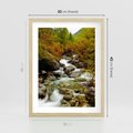 Plakat w ramie 30x40 - Śpiew Strumienia - strumień, górski - rama drewno