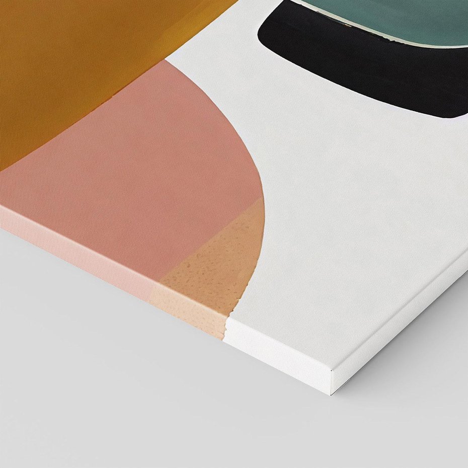 Obraz na płótnie 80x120 - Emocje w akwarelach - geometryczne dziwne kształty, turkusowy