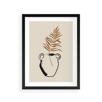 Plakat w ramie 30x40 - Wewnętrzne Opowieści - boho, nowoczesna sztuka - rama czarna