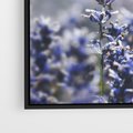 Obraz w ramie 50x70 - Delikatna Uroda Natury - wrzosy, fiolet - rama czarna