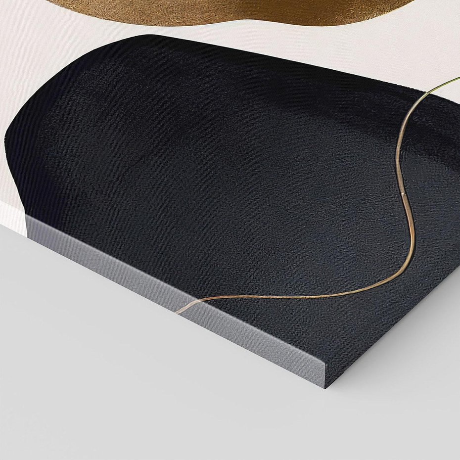 Obraz na płótnie 100x70 - Wibracje uczuć i emocji - nieregularne plamy, czarny