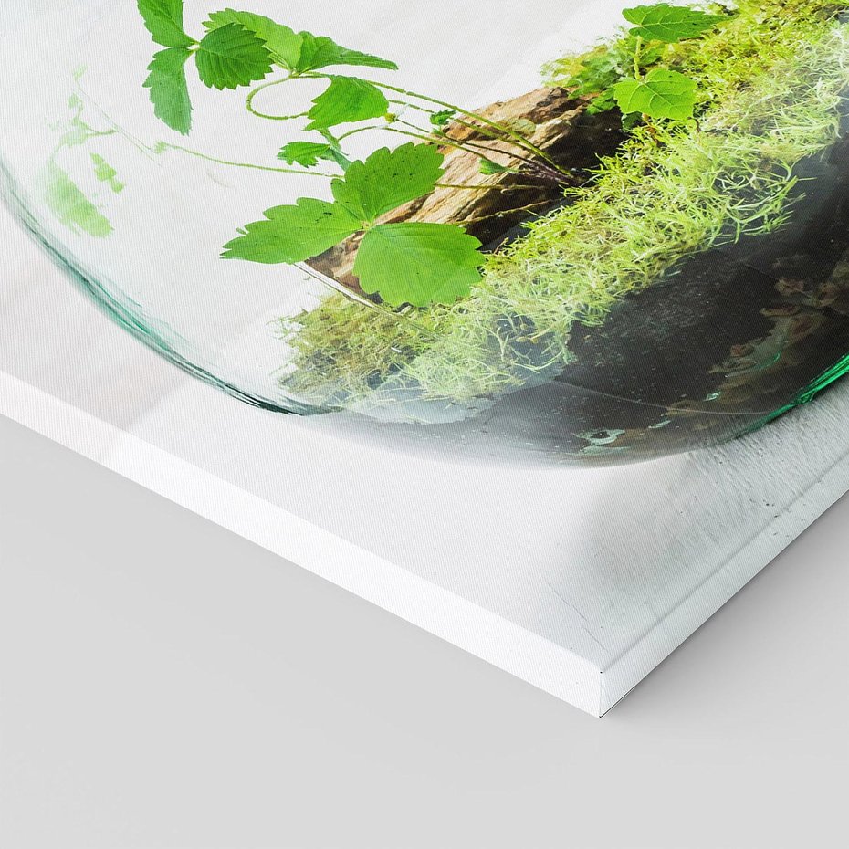 Obraz na płótnie 50x70 - Żywioł Natury - liście, zieleń