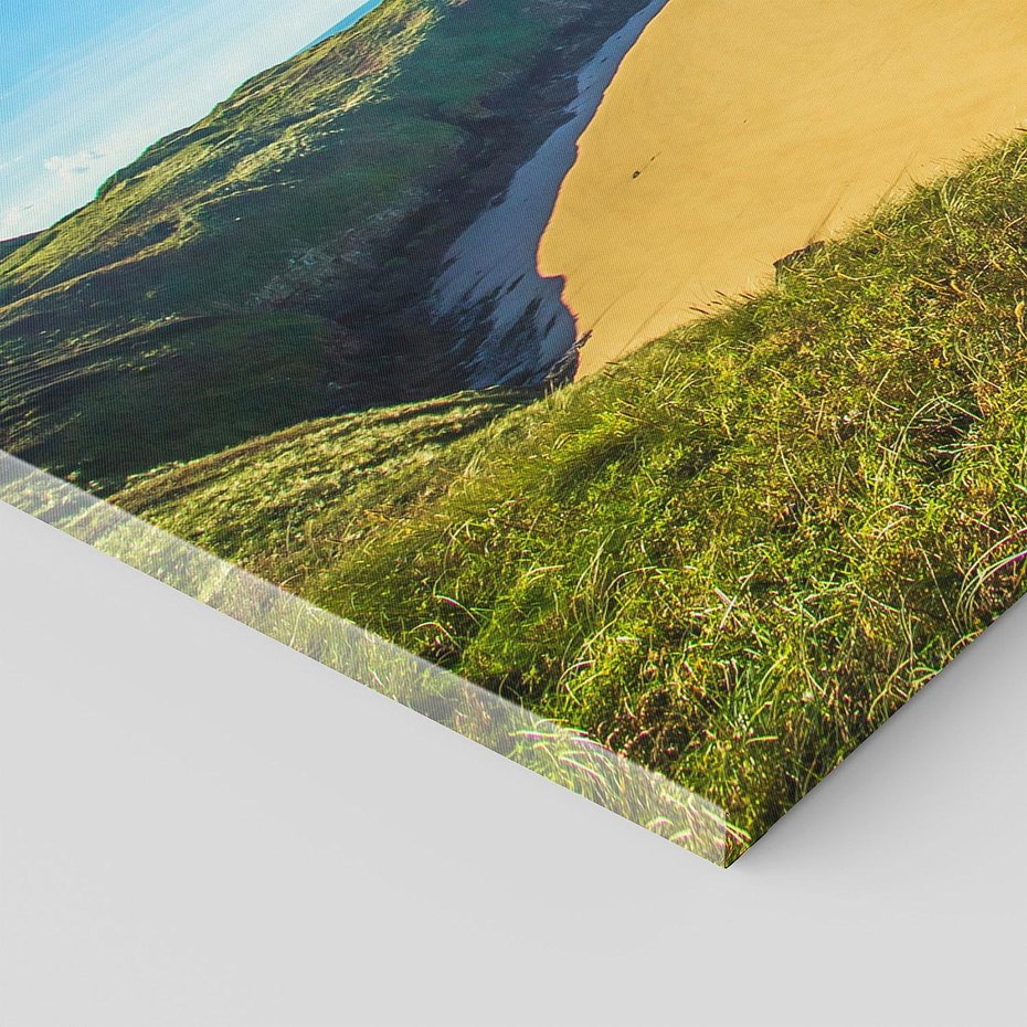 Obraz na płótnie 120x60 - Morze na Plaży - Błękitne Rajskie Zakątki - morze, plaża