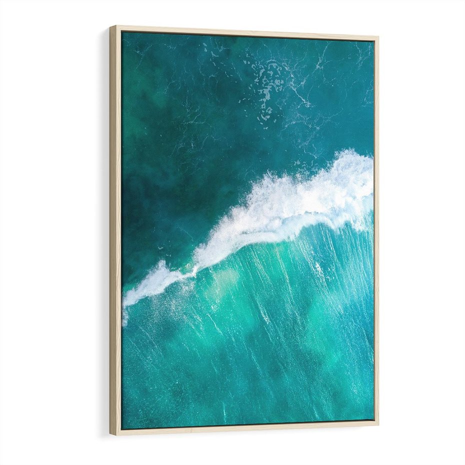 Obraz w ramie 80x120 - Siła i Spokój - morze, ocean - rama drewno
