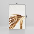 Obraz na płótnie 80x120 - Egzotyczny Blask - złote, liście