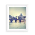 Plakat w ramie 40x50 - Urok włoskiego miasta - Włochy, miasto - rama biała