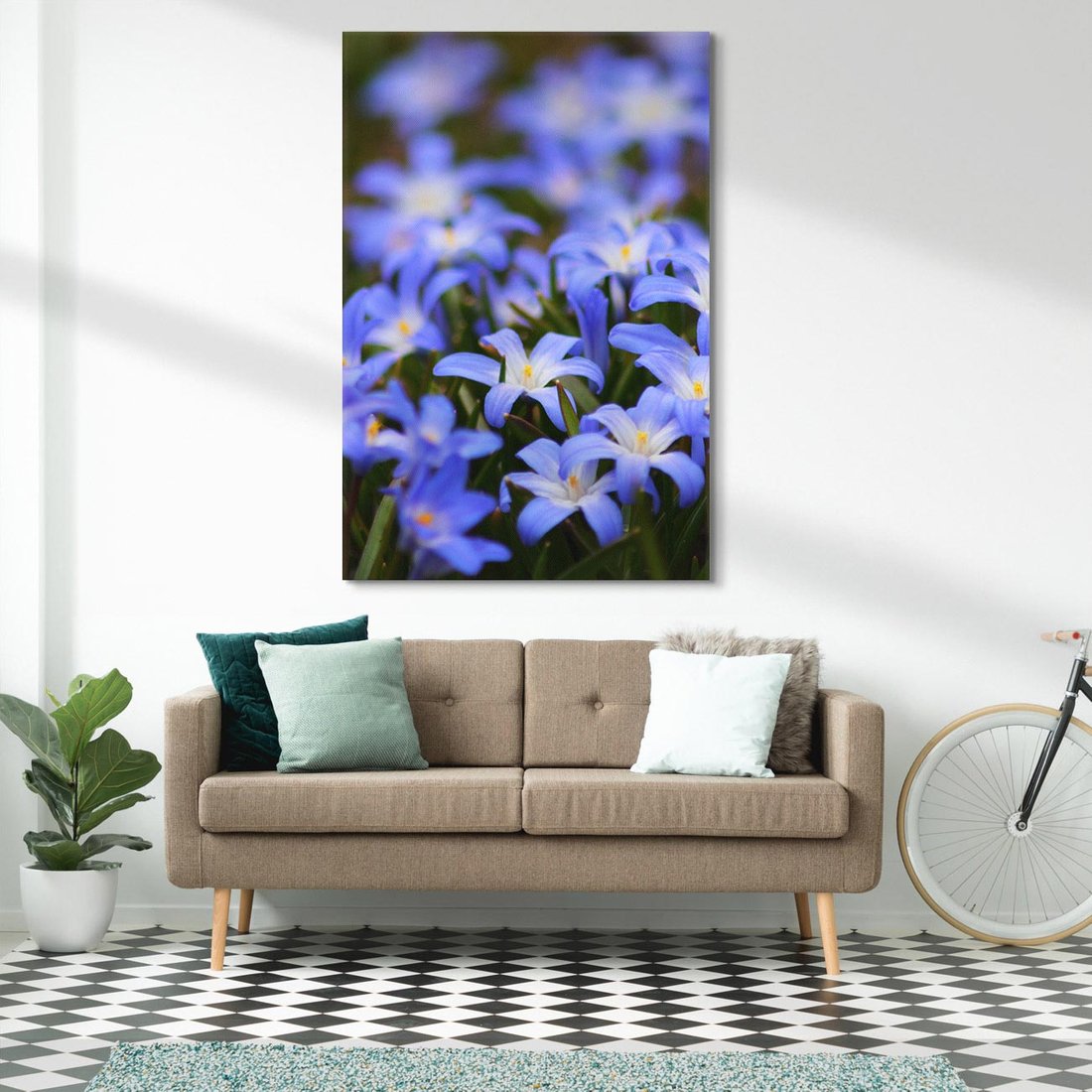 Obraz na płótnie 70x100 - Kwiatowy raj w naturze - kwiat, kwiaty