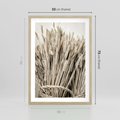 Plakat w ramie 50x70 - Letni Plon - zboże, kłosy zboża - rama drewno