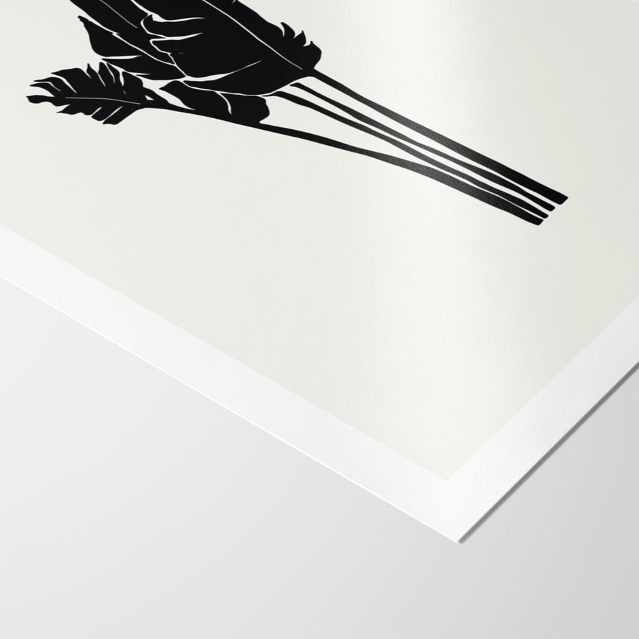 Plakat bez ramy 40x50 - Elegancja Palm - nowoczesna sztuka, minimalistyczny styl