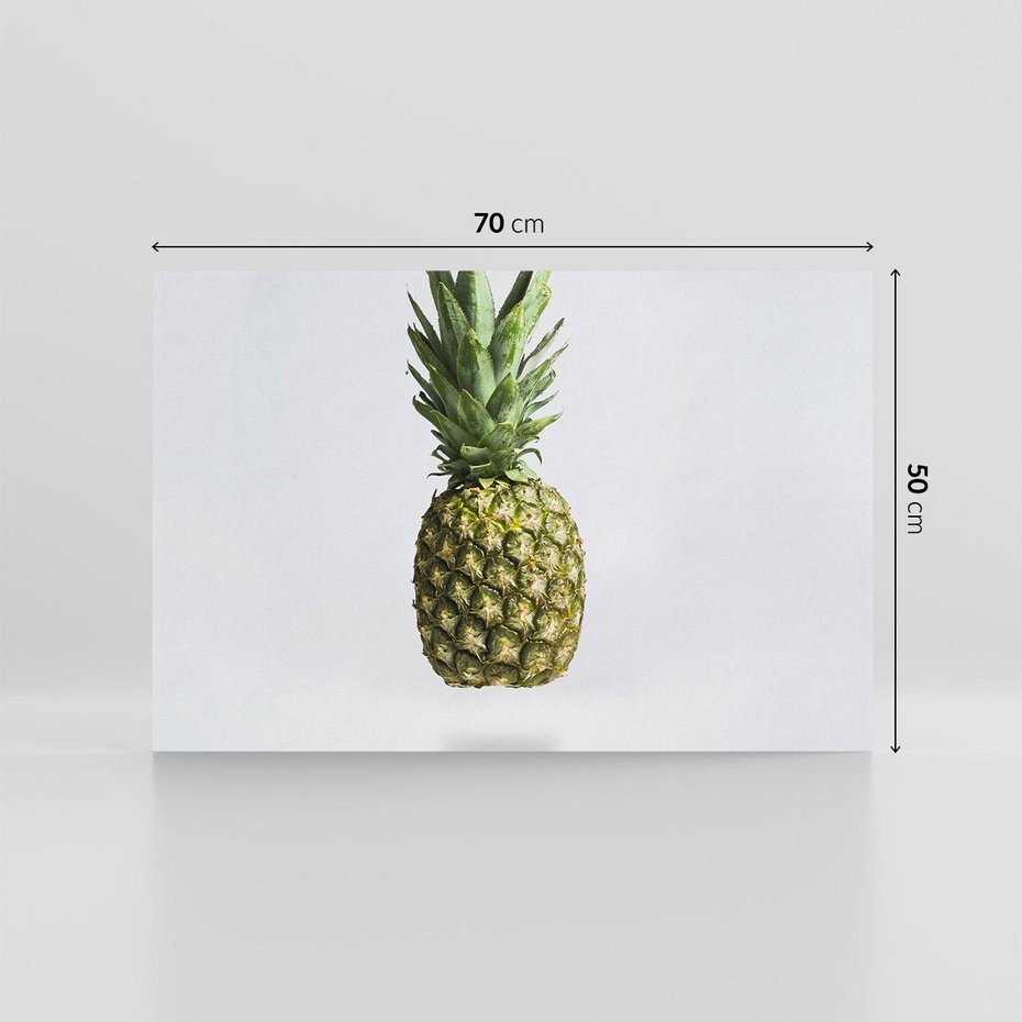 Obraz na płótnie 70x50 - Ananas Egzotyczne Odkrycie - ananas, owoc